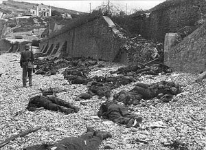 Morts sur la plage de Puys. Morts sur la plage de Puys.