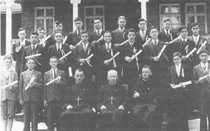 Remise de diplômes chez les frères du Sacré-Cœur.