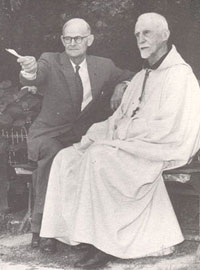 Dom Pacôme en compagnie de J-C Magnan en 1960 Dom Pacôme en compagnie de J-C Magnan en 1960