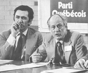 Avec René Lévesque à l’époque de la Loi 101