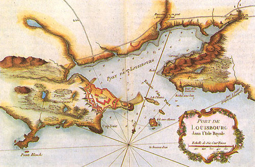 Plan de Louisbourg par Bellin. La forteresse, commencée en 1713, constitue maintenant un site historique important. Plan de Louisbourg par Bellin. La forteresse, commencée en 1713, constitue maintenant un site historique important.