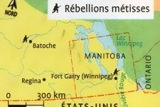 Carte des rébellions métisses