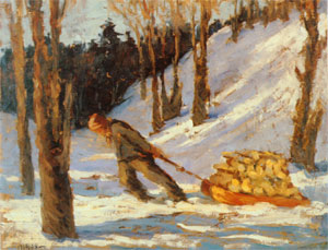 Charrieux de bois à la traîne par Rodolphe Duguay