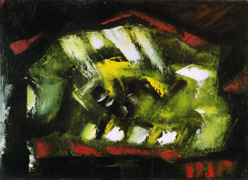 Œuvre de Borduas : Abstraction verte