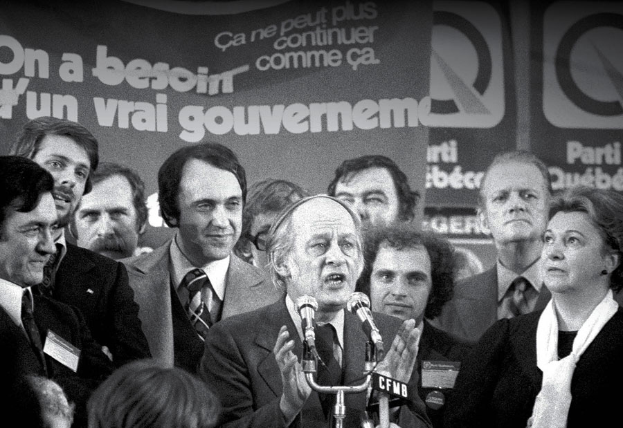 Le Parti Québécois le soir de la victoire Le Parti Québécois le soir de la victoire